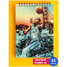 Скетчбук - Альбом для рисования - тетрадь - записная книжка - блокнот А5 NBA FINALS баскетбол 1st Color