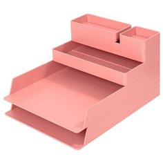 Органайзер настольный Deli ENS001pink Nusign розовый пластик