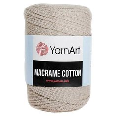 YarnArt Пряжа "Macrame Cotton" 20% полиэстер, 80% хлопок 225м/250гр (цвет 768 кофейно-бежевый)