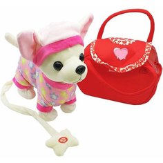 Интерактивная собачка-робот с капюшоном в сумочке Нет бренда