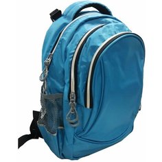 Рюкзак с уплотнённой спинкой 40см голубой (со светоотражающими элементами) (27662) Проф Пресс