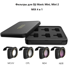 Фильтры для квадрокоптера Dji Mavic Mini, Mini 2. MIX 4в1. 4 шт. Sunnylife