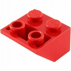 Деталь LEGO 366021 Кровельный кирпичик обратный 2X2/45° (красный) 50 шт.