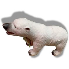 Игровая фигурка Белый полярный медведь со звуком 30 см китай