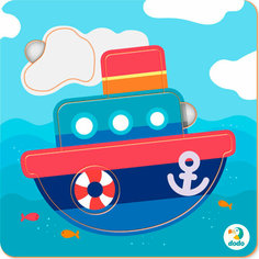 Пазл-сортер "Кораблик" 5 элементов 300350 /Dodo/