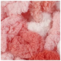 Пряжа "Puffy color" 100 % микрополиэстер 9м/100г (5922 розово-белый) Alize