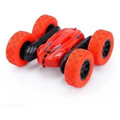 Машинка-перевертыш маленькая Double Sided Stunt Car, красная URM