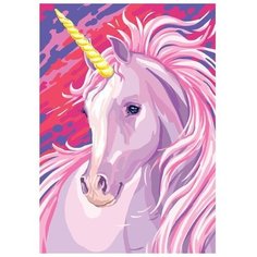 Картина по номерам на холсте с подрамником Школа талантов "Единорог" 20х30 см