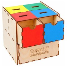 Развивающая игрушка Лесная мастерская Умный куб, 3740007, бежевый
