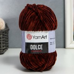 YarnArt Пряжа "Dolce" 100% микрополиэстер 120м/100гр (775 шоколад)