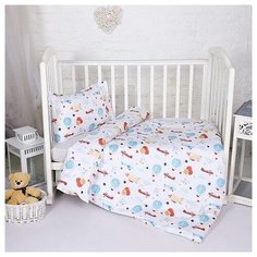 Детское постельное бельё/ясли/простынь 60х120/наволочка 40х60/комплект/сатин Традиция