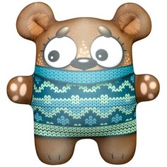Мягкая игрушка-антистресс Штучки, к которым тянутся ручки Мишка в жилетке, голубой