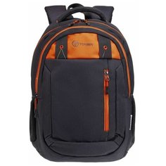 Школьный рюкзак Torber CLASS X T5220-22-BLK-RED 17л черный/оранжевый 45x32х16 см