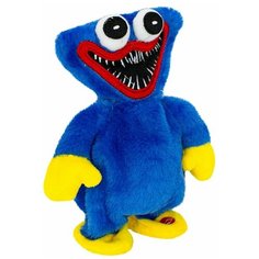 Повторюшка Хагги Вагги синяя 19см, Интерактивная игрушка Huggy Wuggy Poppy playtime, поющий танцующий Huggy Wuggy Кисси Мисси Хаги Ваги и Киси Миси Pixel Crew