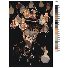 Картина по номерам Y-543 "Аниме туалетный мальчик Ханако. Ханако" 60x90 Brushes Paints