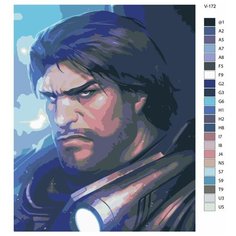 Картина по номерам V-172 "Игра StarCraft. Джеймс Рейнор" 60х80 Brushes Paints