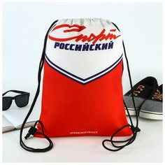 Сима-ленд Мешок для обуви Спорт российский, 7795409, красный