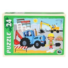 Макси-пазлы «Синий трактор», 24 элемента Noname