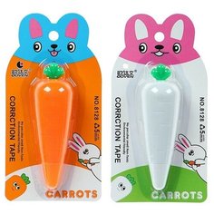 Корректор-лента "Морковка" 5 м х 5 мм, блистер, европодвес, корпус микс Noname