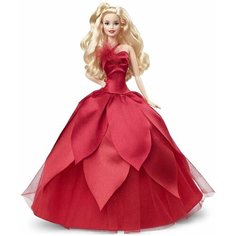 Кукла Барби Холидей HBY03 - Праздник 2022 блондинка (Barbie Holiday Doll 2022 with Wavy Blonde Hair)