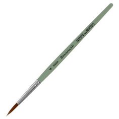 Кисть Синтетика круглая, HANA Воплощай № 4 (длина волоса 19 мм), короткая ручка матовая Roubloff