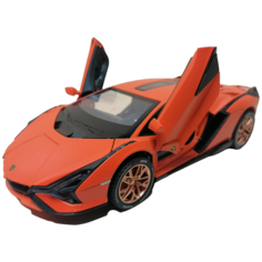 Машинка Lamborghini 1:24 с имитацией дыма оранжевая От Викушки