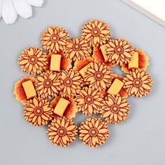 Бусины для творчества ТероПром 9403805 пластик "Этно. Астра" набор 20 гр 1,9х1,9х0,7 см Арт Узор