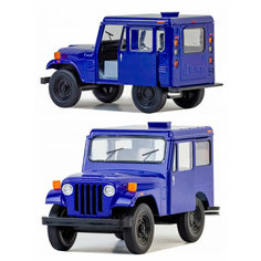 Металлическая машинка Kinsmart 1:26 «1971 Jeep DJ-5B (Dispatcher)» инерционная, синяя KT5433D-3