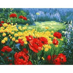 Картина по номерам Маки с нарциссами 40х50 см Hobby Home