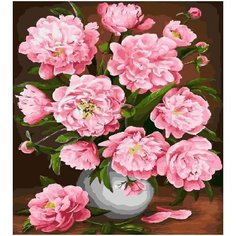 Картина по номерам Нежные пионы 40х50 см Hobby Home