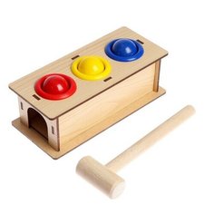 Стучалка-сортер Классическая, с молотком, d шарика: 3 см Нет бренда