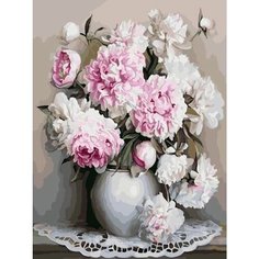 Картина по номерам Букет пионов 40х50 см Hobby Home