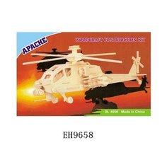 Деревянный конструктор "Вертолёт" Intek