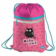 Мешок для обуви Forst "Black Owl", 1 отделение, 350х460 мм, вентиляционная сеточка, светоотражающий, карман (FT-MS-020306)