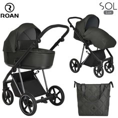 Коляска 2 в1 Roan Sol Lux Black Forest/Nikiel/ручка черный