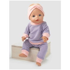 Одежда для куклы Беби Бон (Baby Born) 43см , Rich Line Home Decor, Х-992/Сиреневый-персик
