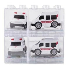 Инерционная машинка Alloy car металлическая "Скорая помощь" - 1шт. Takara Tomy