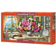 Castorland Пазл «Летние цветы и чашка чая», 4000 элементов