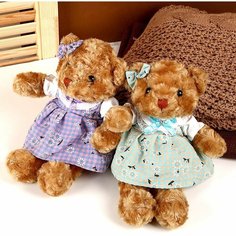Мягкая игрушка Мишка в платье , цвета Микс Denco Store