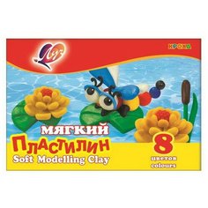 Пластилин мягкий "Кроха" 8 цветов 132 гр. Луч