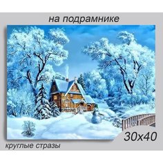 Алмазная мозаика на подрамнике 30*40 см Rremdes