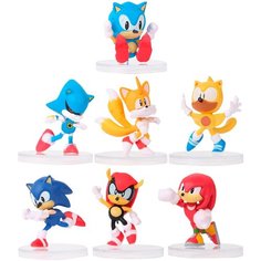 Фигурки Соник Sonic 7 в 1 (подставки, неподвижные, 4,5-5,5 см) Star Friend