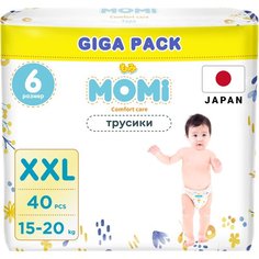 MOMI COMFORT CARE трусики-подгузники XXL (15-20 кг) GIGA, 40 шт