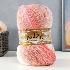 Пряжа "Angora Gold Batik" 20% шерсть, 80% акрил 550м/100гр (5652) Alize