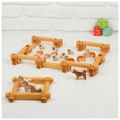 Конструктор Двор 58 деталей Нет бренда