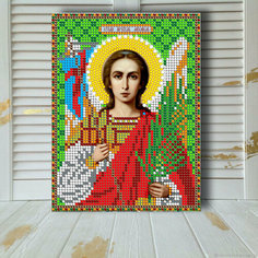 Алмазная мозаика икона на подрамнике Архангел Михаил 17.5*23.5 см Diamant