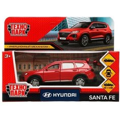 Машина Hyundai Santafe 12 см красная металл инерция Технопарк SANTAFE2-12-RD