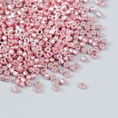 Бисер стекло , размер №11, Цилиндр, Розовое золото 0,1 грамм , для рукоделия, плетения, вышивания Нет бренда