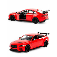 Металлическая машинка Kinsmart 1:38 «Jaguar XE SV Project 8» инерционная, красная KT5416D-2