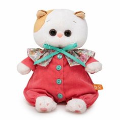 Мягкая игрушка Кошка Ли-Ли Baby в комбинезоне с воротником в цветочек 20 см - Budi Basa [LB-117]